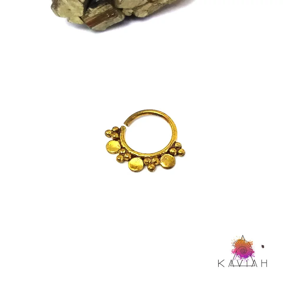 Piercing para Septo Dourado Furo