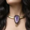 Colar / Gargantilha com Pedra Charoíta - Imagem 4