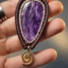 Colar / Gargantilha com Pedra Charoíta - Imagem 5