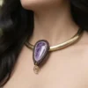 Colar / Gargantilha com Pedra Charoíta - Imagem 6